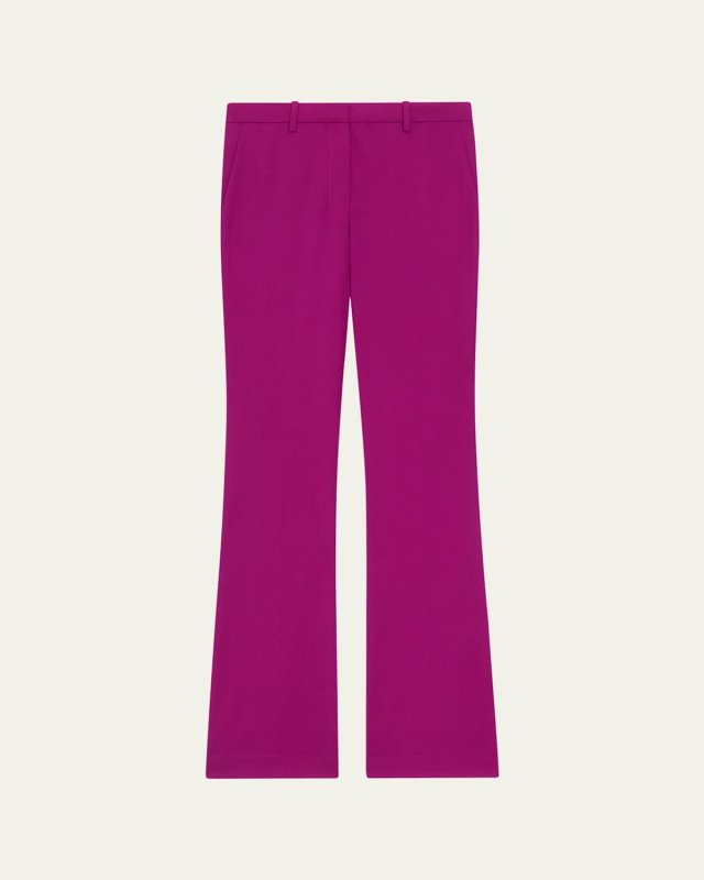 Traceable Wool Slim Straight-Leg Trousers